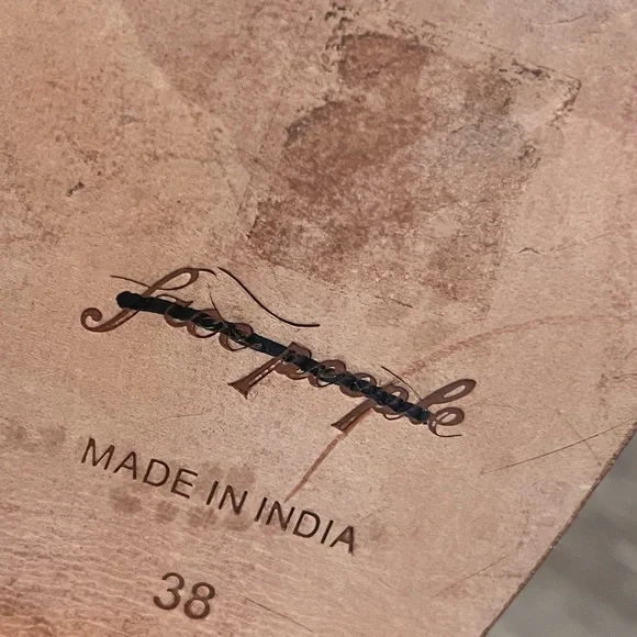 Free People Butterfly Effect Slip Mules/Slippers Wood Bottom Fur Lining Size 38 - Picture 13 of 15